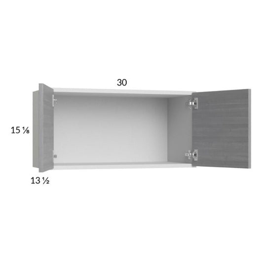 RTA Euro Grey 30" x 15-1/8" Wall Cabinet