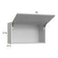 RTA Euro Grey 30" x 17-5/8" Flip Up Door Wall Cabinet