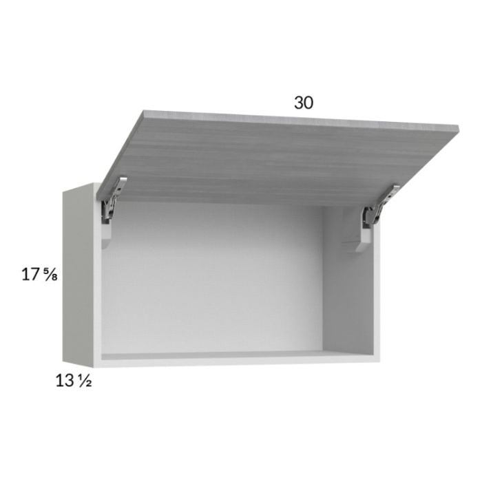RTA Euro Grey 30" x 17-5/8" Flip Up Door Wall Cabinet