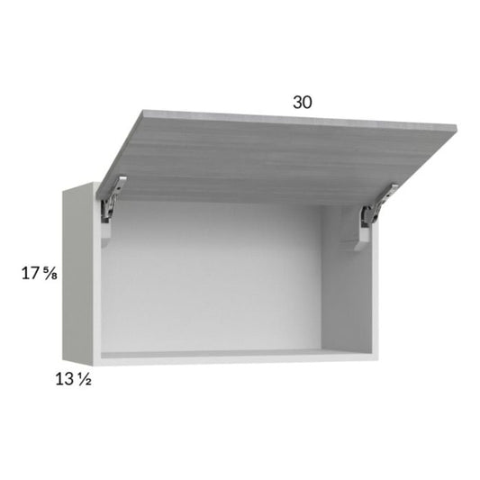 RTA Euro Grey 30" x 17-5/8" Flip Up Door Wall Cabinet