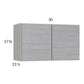 RTA Euro Grey 30" x 17-5/8" Wall Cabinet