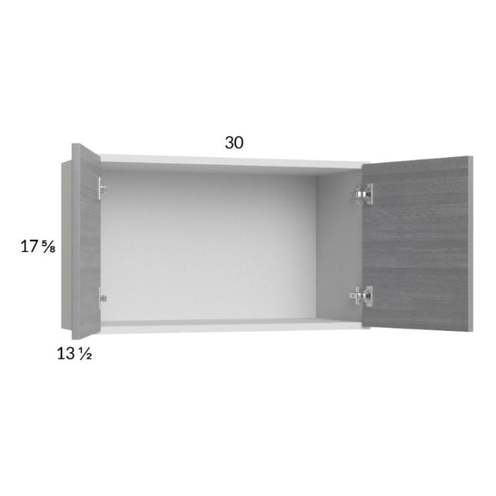 RTA Euro Grey 30" x 17-5/8" Wall Cabinet