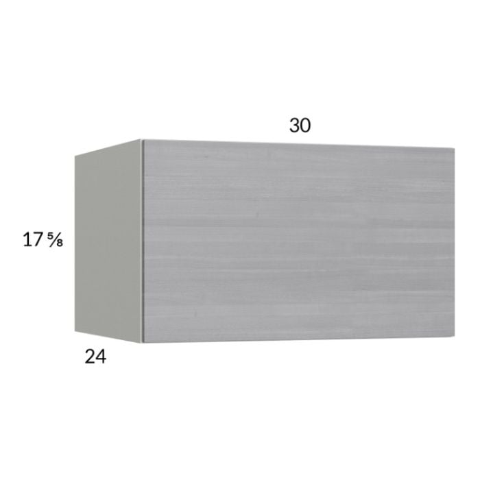 RTA Euro Grey 30" x 17-5/8" x 24" Flip Up Door Wall Cabinet