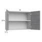 RTA Euro Grey 30" x 22-5/8" Wall Cabinet with 1 Finished End Panel