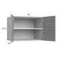 RTA Euro Grey 30" x 22-5/8" x 24" Wall Cabinet with 1 Finished End Panel