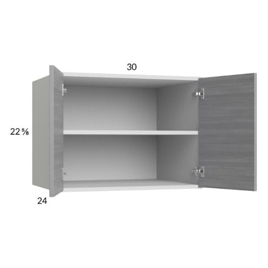 RTA Euro Grey 30" x 22-5/8" x 24" Wall Cabinet
