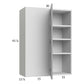 RTA Euro Grey 30" x 40-1/4" Blind Corner Wall Cabinet with 1 Finished End Panel