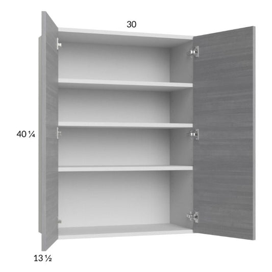 RTA Euro Grey 30" x 40-1/4" Wall Cabinet