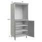 RTA Euro Grey 30" x 71-1/4" Single Oven Cabinet with 2 Doors and 2 Finished End Panels