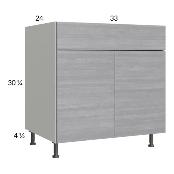 RTA Euro Grey 33" Base Cabinet