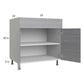 RTA Euro Grey 33" Base Cabinet with 1 Finished End Panel