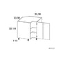 RTA Euro Grey 33" Corner Base Cabinet