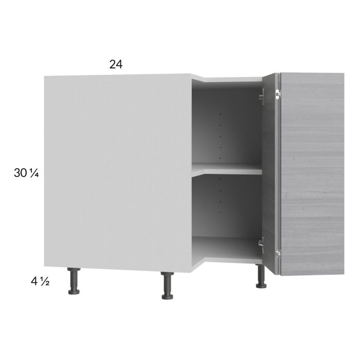 RTA Euro Grey 33" Corner Base Cabinet with 2 Finished End Panels