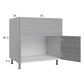 RTA Euro Grey 33” Farm Sink Base Cabinet with 1 Finished End Panel