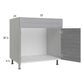 RTA Euro Grey 33" Sink Base Cabinet