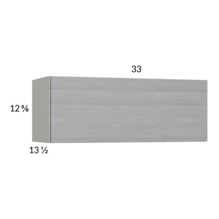 RTA Euro Grey 33" x 12-5/8" Flip Up Door Wall Cabinet with 2 Finished End Panels