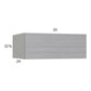 RTA Euro Grey 33" x 12-5/8" x 24" Flip Up Door Wall Cabinet