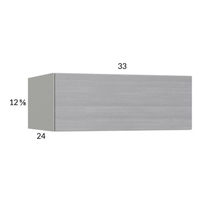 RTA Euro Grey 33" x 12-5/8" x 24" Flip Up Door Wall Cabinet