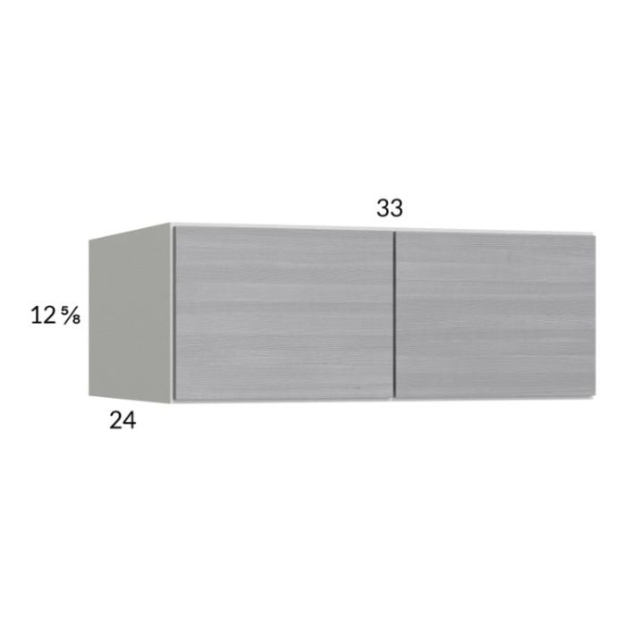 RTA Euro Grey 33" x 12-5/8" x 24" Wall Cabinet