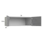RTA Euro Grey 33" x 12-5/8" x 24" Wall Cabinet