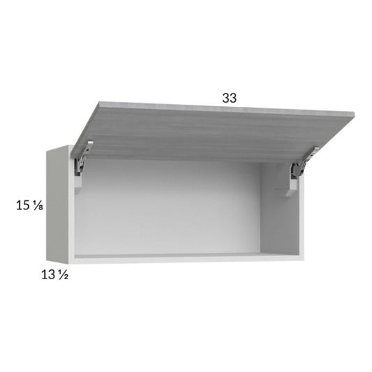 RTA Euro Grey 33" x 15-1/8" Flip Up Door Wall Cabinet