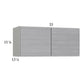 RTA Euro Grey 33" x 15-1/8" Wall Cabinet with 2 Finished End Panels