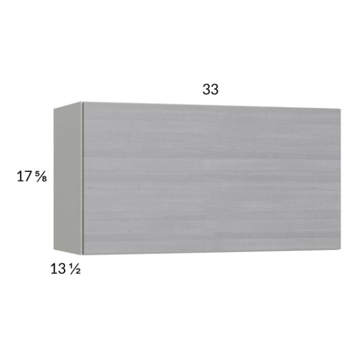 RTA Euro Grey 33" x 17-5/8" Flip Up Door Wall Cabinet