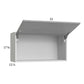 RTA Euro Grey 33" x 17-5/8" Flip Up Door Wall Cabinet
