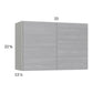 RTA Euro Grey 33" x 22-5/8" Wall Cabinet with 1 Finished End Panel