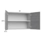 RTA Euro Grey 33" x 22-5/8" Wall Cabinet with 2 Finished End Panels