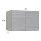 RTA Euro Grey 33" x 22-5/8" x 24" Wall Cabinet