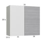 RTA Euro Grey 33" x 30-1/4" Blind Corner Wall Cabinet