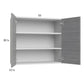 RTA Euro Grey 33" x 30-1/4" Wall Cabinet with 1 Finished End Panel