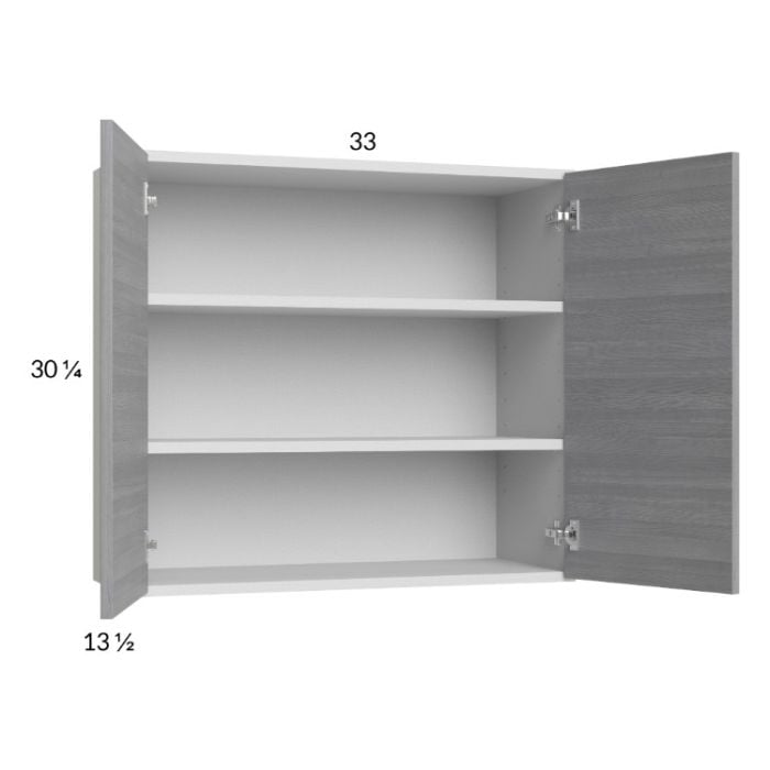 RTA Euro Grey 33" x 30-1/4" Wall Cabinet