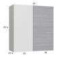 RTA Euro Grey 33" x 35-1/4" Blind Corner Wall Cabinet with 2 Finished End Panels