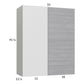 RTA Euro Grey 33" x 40-1/4" Blind Corner Wall Cabinet