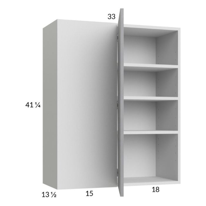 RTA Euro Grey 33" x 40-1/4" Blind Corner Wall Cabinet