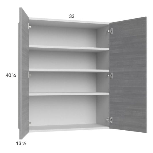 RTA Euro Grey 33" x 40-1/4" Wall Cabinet