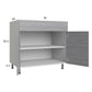 RTA Euro Grey 36" Base Cabinet with 1 Finished End Panel