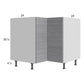 RTA Euro Grey 36" Corner Base Cabinet with 1 Finished End Panel