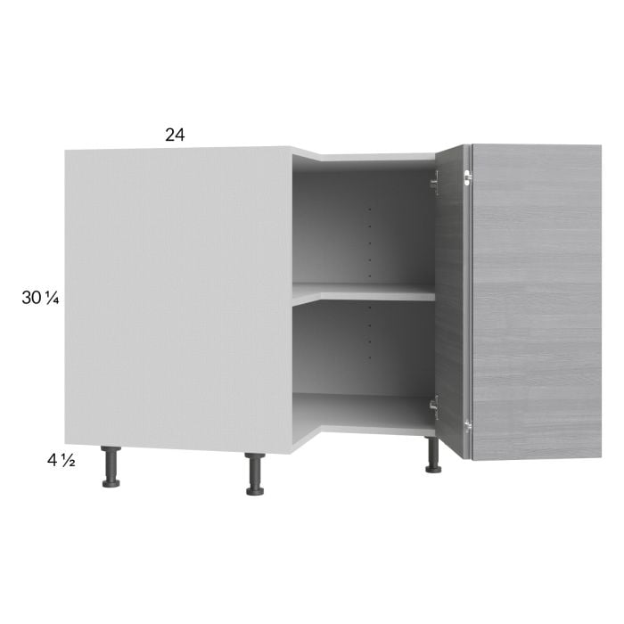 RTA Euro Grey 36" Corner Base Cabinet with 2 Finished End Panels