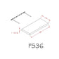 RTA Euro Grey 36" Floating Wall Shelf