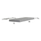 RTA Euro Grey 36" Floating Wall Shelf