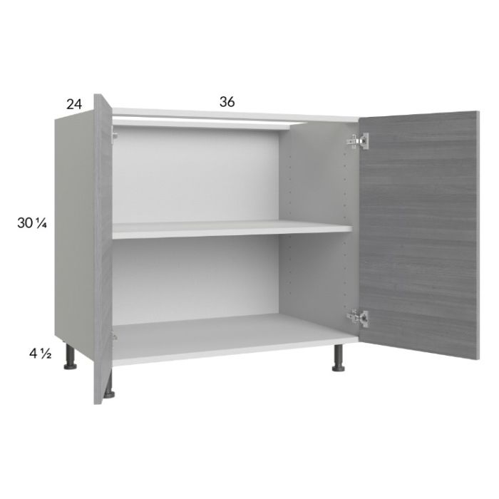 RTA Euro Grey 36" Full Height Door Base Cabinet