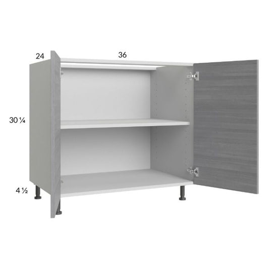 RTA Euro Grey 36" Full Height Door Base Cabinet