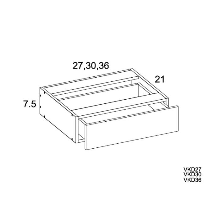 RTA Euro Grey 36" Knee Drawer