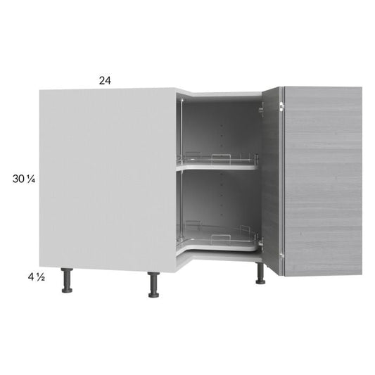 RTA Euro Grey 36" Lazy Susan Base Cabinet with 2 Finished End Panels