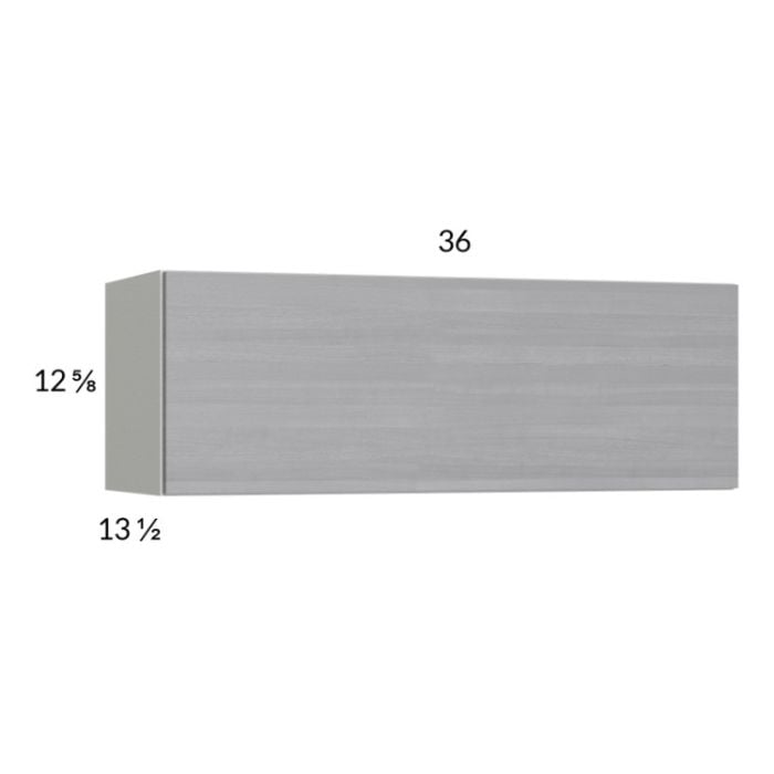 RTA Euro Grey 36" x 12-5/8" Flip Up Door Wall Cabinet with 1 Finished End Panel