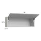 RTA Euro Grey 36" x 12-5/8" Flip Up Door Wall Cabinet
