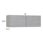 RTA Euro Grey 36" x 12-5/8" Wall Cabinet
